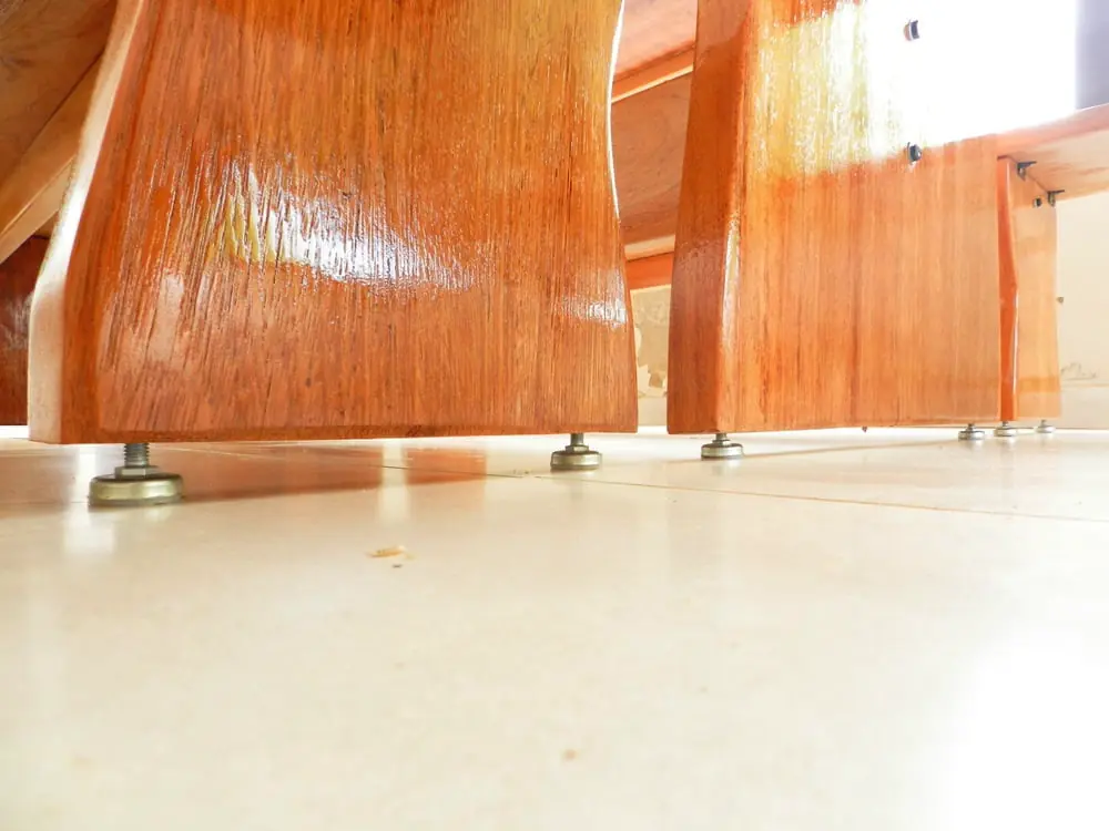 Mesa rústica de Angelim 2,50 m com 2 bancos, foto 6