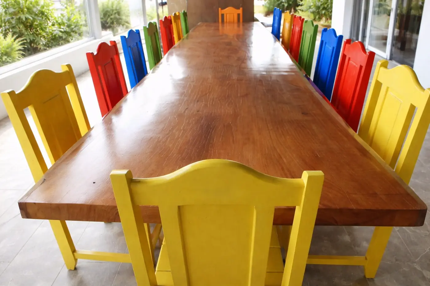 Mesa rústica de Garapeira 5,00 m com 16 cadeiras, foto 2